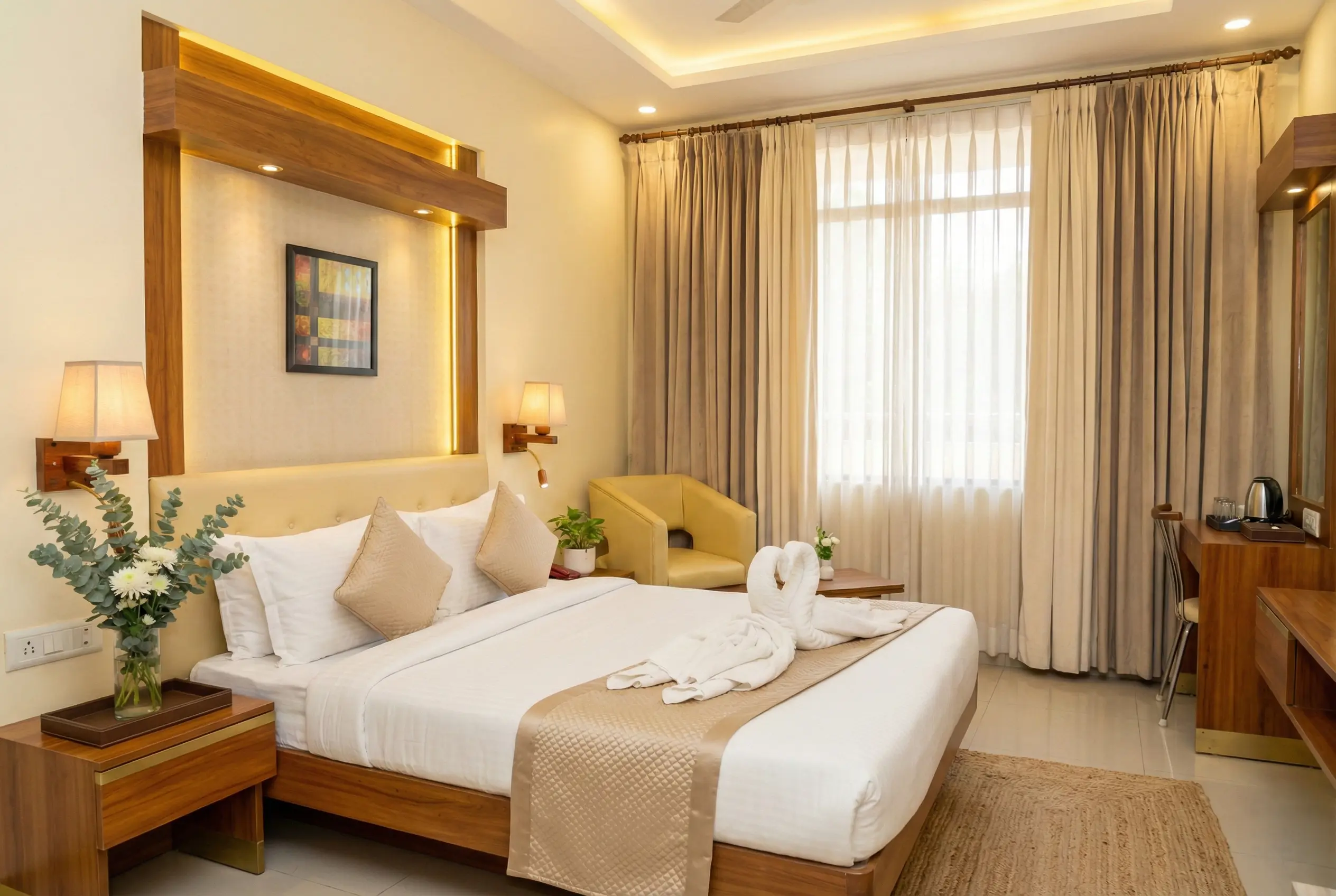 Super Deluxe Room at The Rass Hotel Kanpur near Z Square Mall